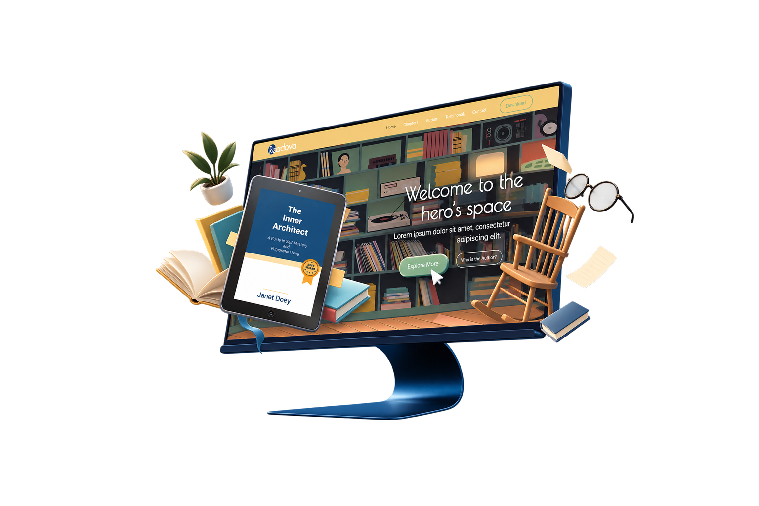 Readova is a sleek, immersive WordPress theme built for authors and ebook creators. Showcase your story, chapters, author profile, testimonials and ebook in a polished reading experience that keeps your content front and center.