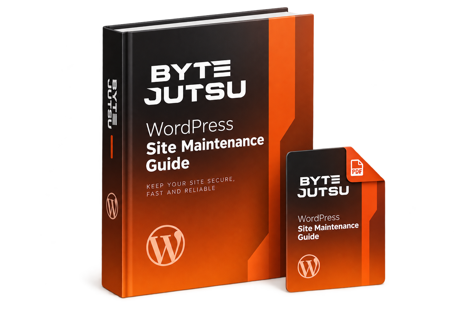 ByteJutsu WordPress Site Maintenance Guide book and PDF