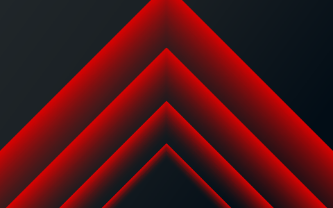 Abstract red chevron shapes on a dark background